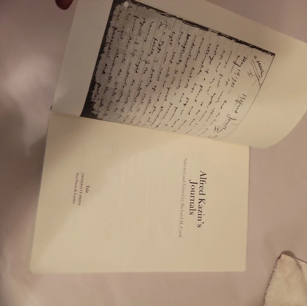 Alfred Kazin's Journals Book